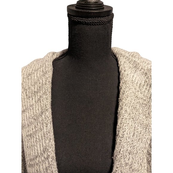 JJ Basics Grey Open Cardigan With Hood  Size: Small - Picture 4 of 8